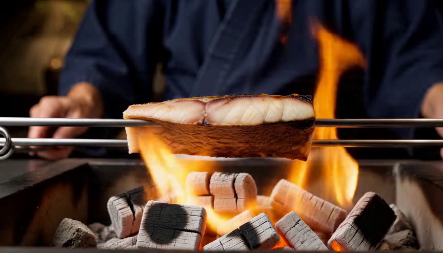 実写CM風の作例(和食店)
